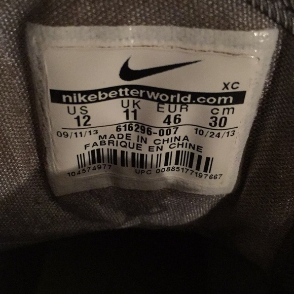 Nike cleats Football or lacrosse gray & Neon Green - Picture 5 of 5